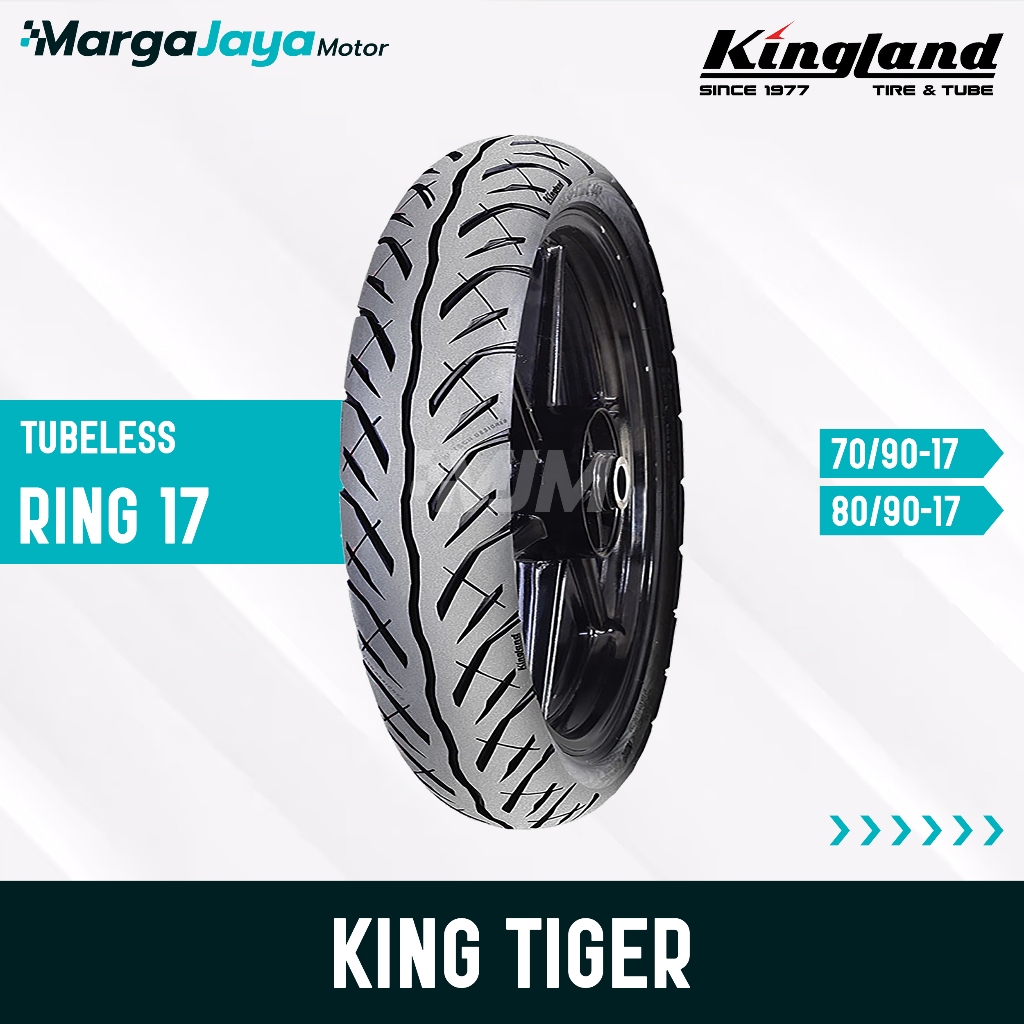 Ban KINGLAND KING TIGER TL Ring 17 70/90-17 80/90-17 Ban Motor Tubeless