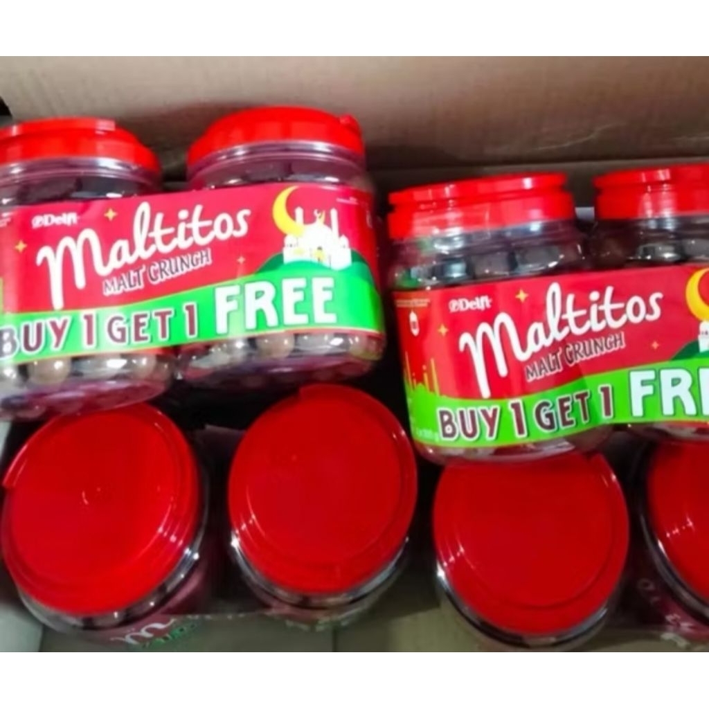 

MALTITOS 275 GRAM ( 1 KARTON ) ISI 6 TOPLES BONUS 6 TOPLES