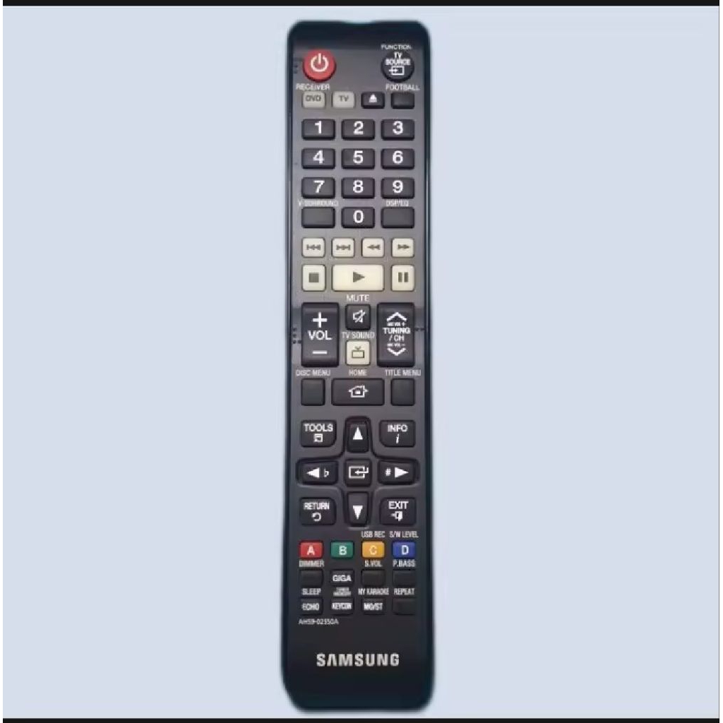 Remote Control DVD HOME THEATER SAMSUNG AH59-02550A Original