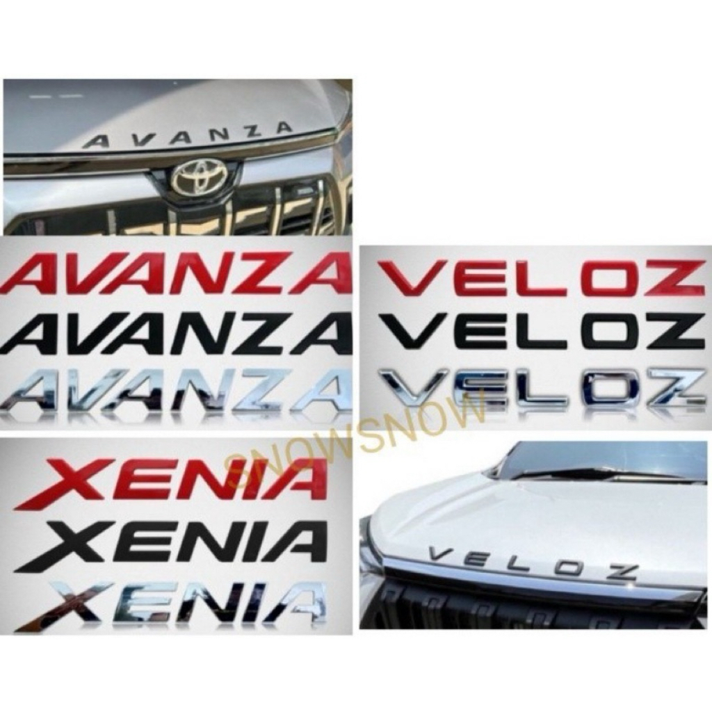 Stiker Emblem Logo Kap Mesin Veloz Avanza Xenia 2022