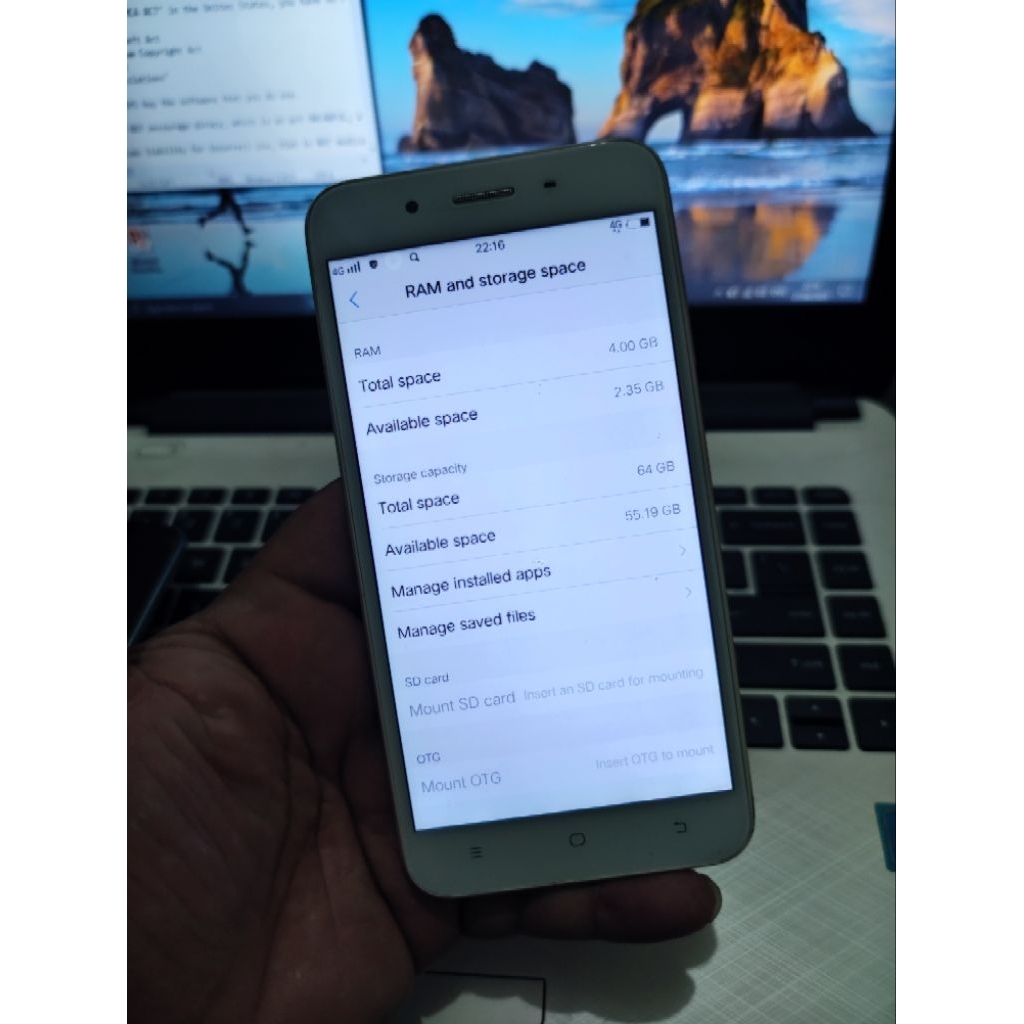 vivo v5 ram 4/64 hp resmi bukan kw