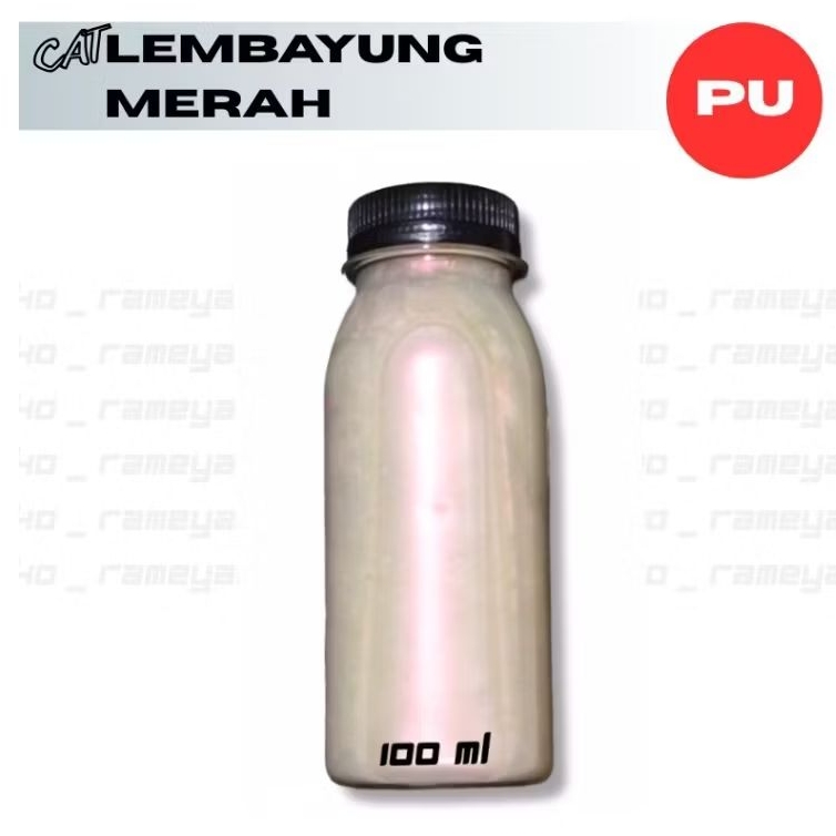 Cat Lembayung Merah PU 100 ml, Pearl Red PU, Mutiara Lembayung Merah