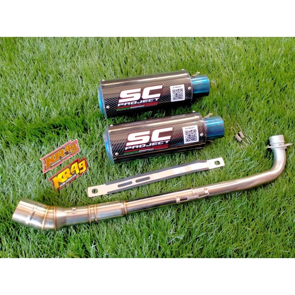 KNALPOT RACING SC PROJECT JUPITER VEGA SUPRA KARISMA LEGENDA ASTREA SHOGUN WIN