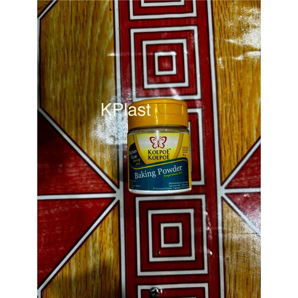 

Baking Powder Koepoe Koepoe 45 gram / Pengembang Kue Koepoe Koepoe 45 gram