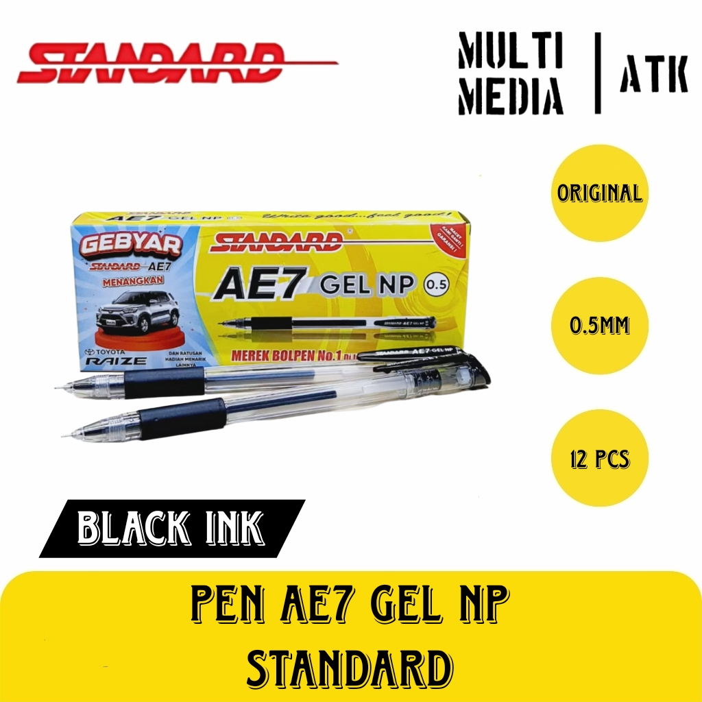 

Standard Pen AE7 Gel NP 0.5mm - 1 Box (12 Pcs)