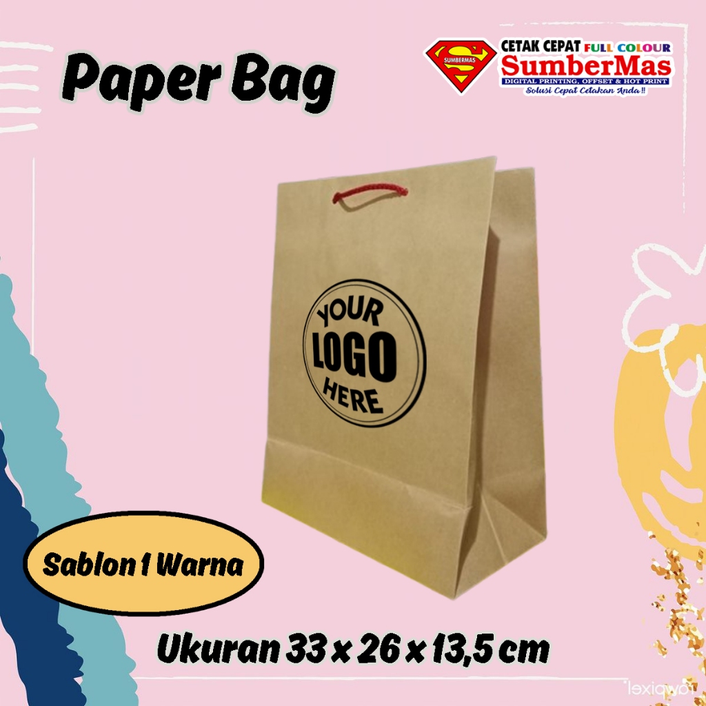 

Paper Bag Ukuran 33 x 26 x 13,5 cm