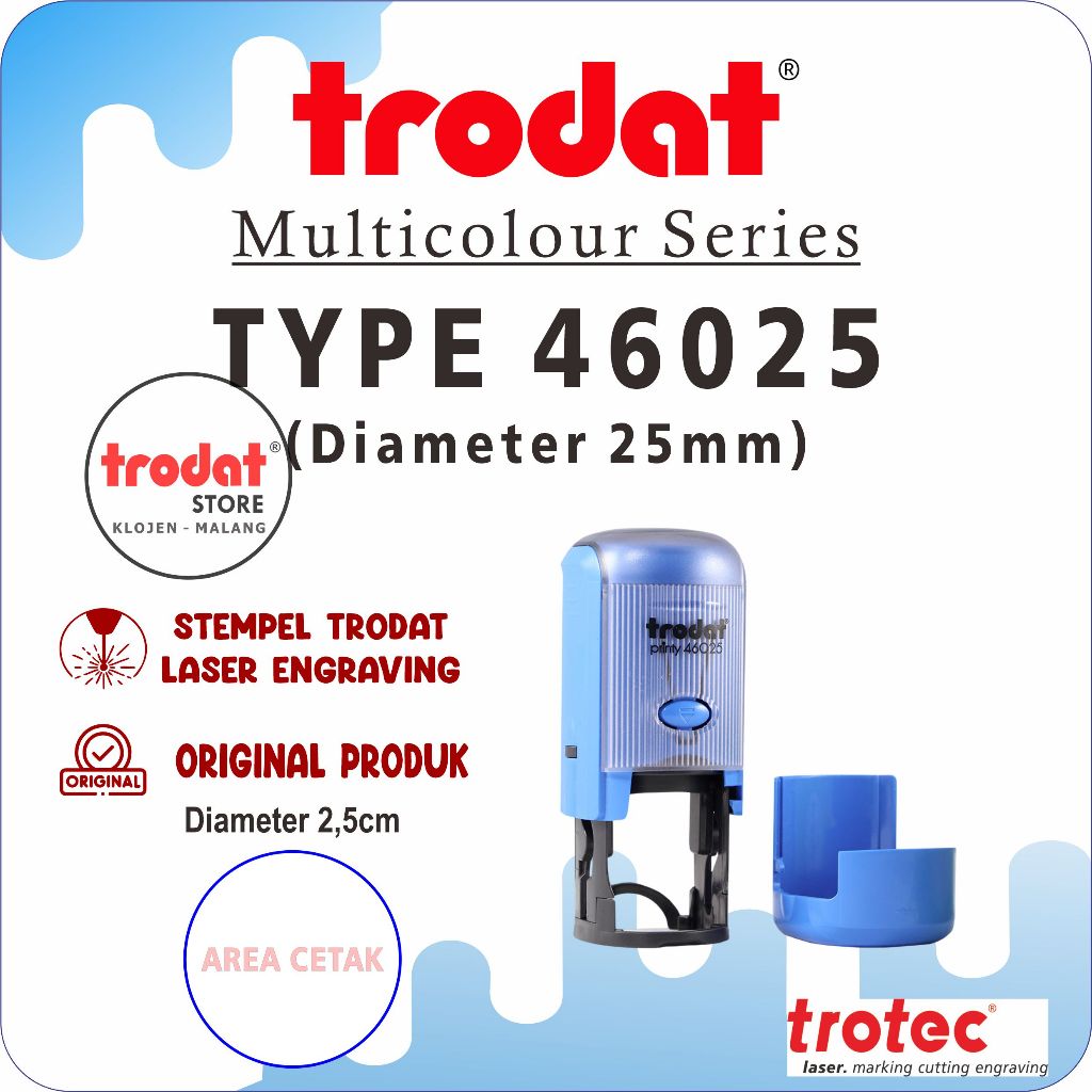 

Stempel Trodat 46025 (Stempel Warna Otomatis, Original Trodat