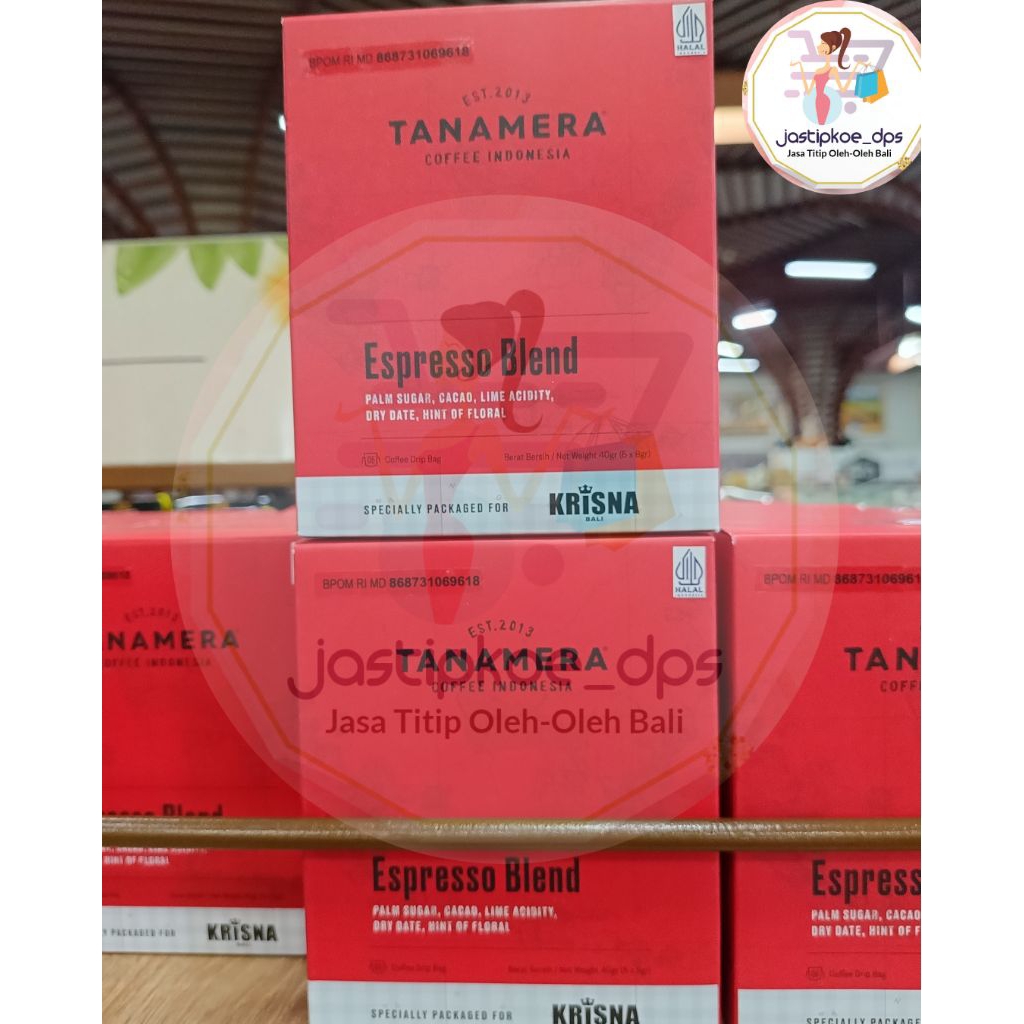 

KOPI BALI ESPRESSO BLEND TANAMERA KEMASAN BOX 40GR + BUBBLE WRAP