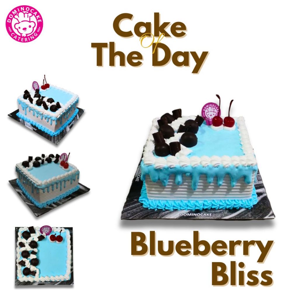 

Dominocake Blueberry Bliss Kotak 15x15 | Cake Of The Day