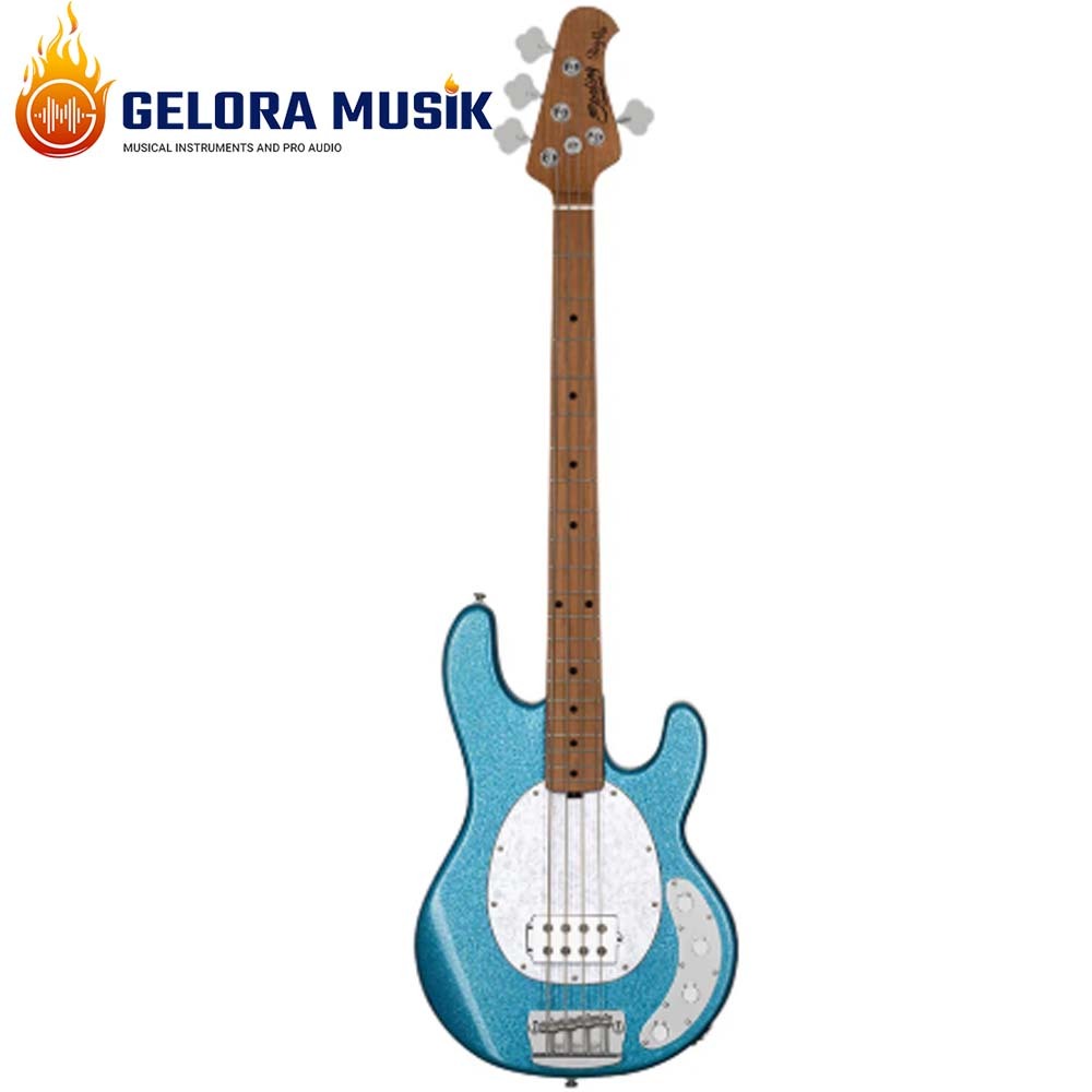 Gitar Bass Sterling by Music Man Ray34 4-String,Blue Sparkle