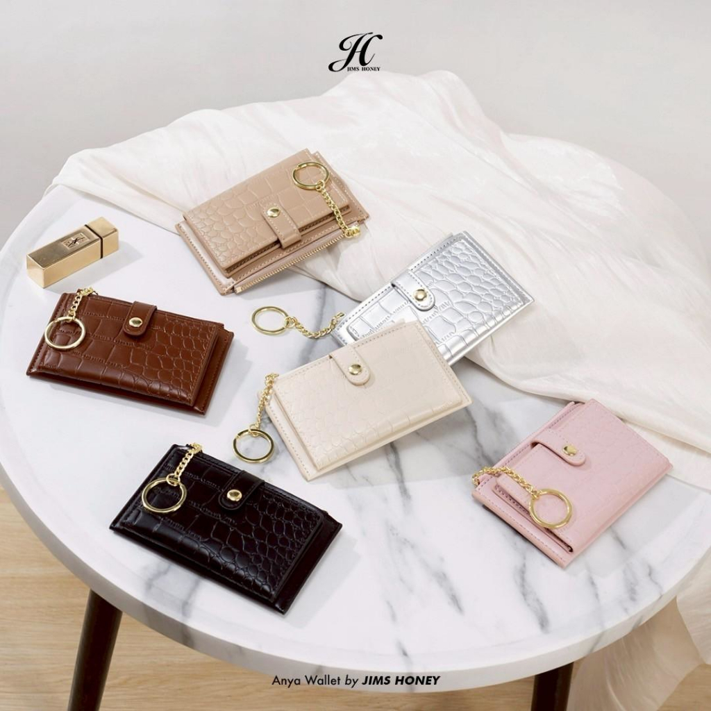 JIMS HONEY Dompet Wanita ANYA WALLET Dompet Uang Kartu Koin Kulit PU