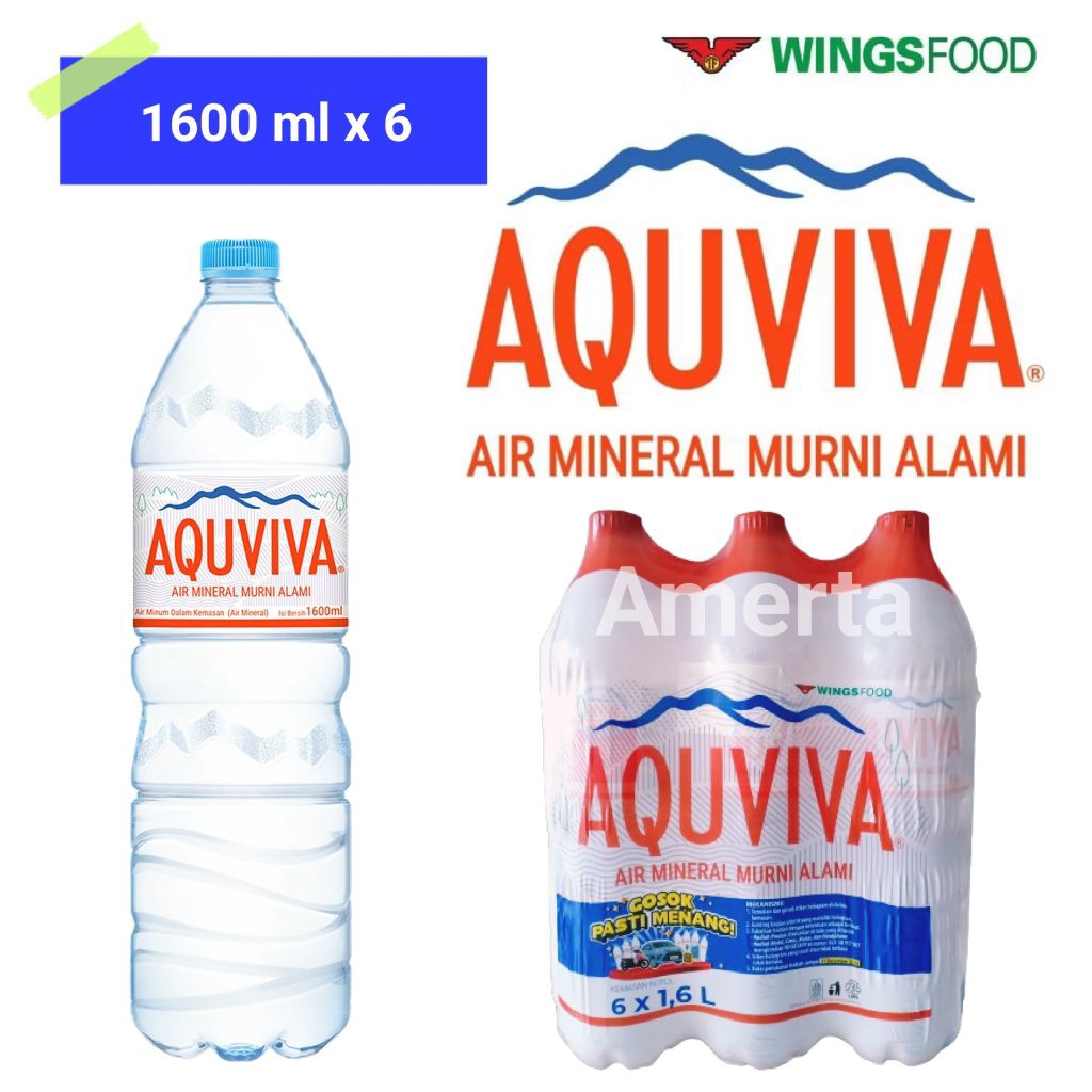 

AQUVIVA AIR MINERAL BOTOL 1600 ML ISI 6