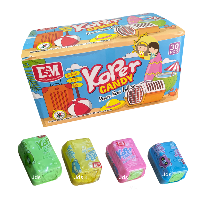 

GROSIR - Permen Koper DSM 30 X 10 Gr Rasa Buah I Permen Mainan Anak Lucu & Unik by Jadoel_Snack