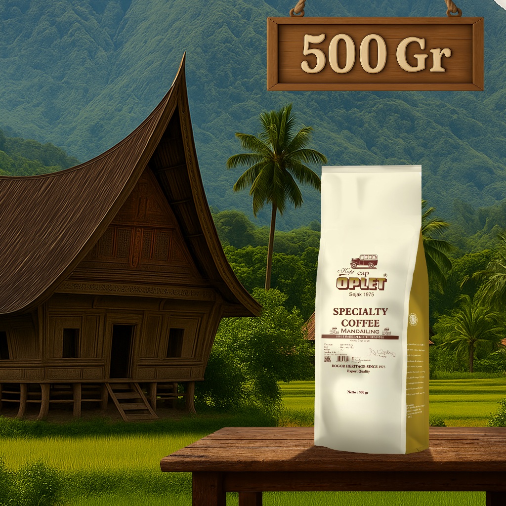 

KOPI OPLET SPECIALTY COFFEE - MANDAILING (Arabika) - 500 gram
