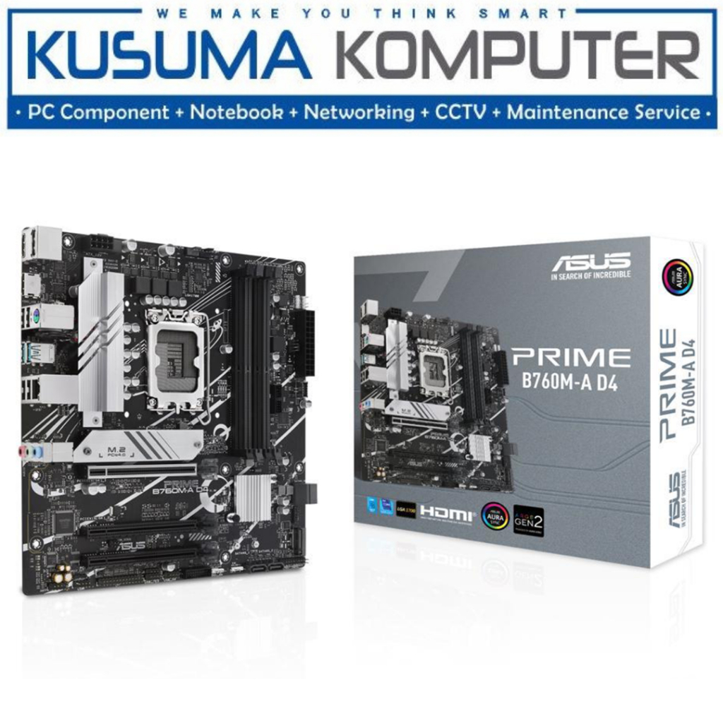MOTHERBOARD ASUS PRIME B760M-A D4 Atau ASUS PRIME B760M-A Wifi D4