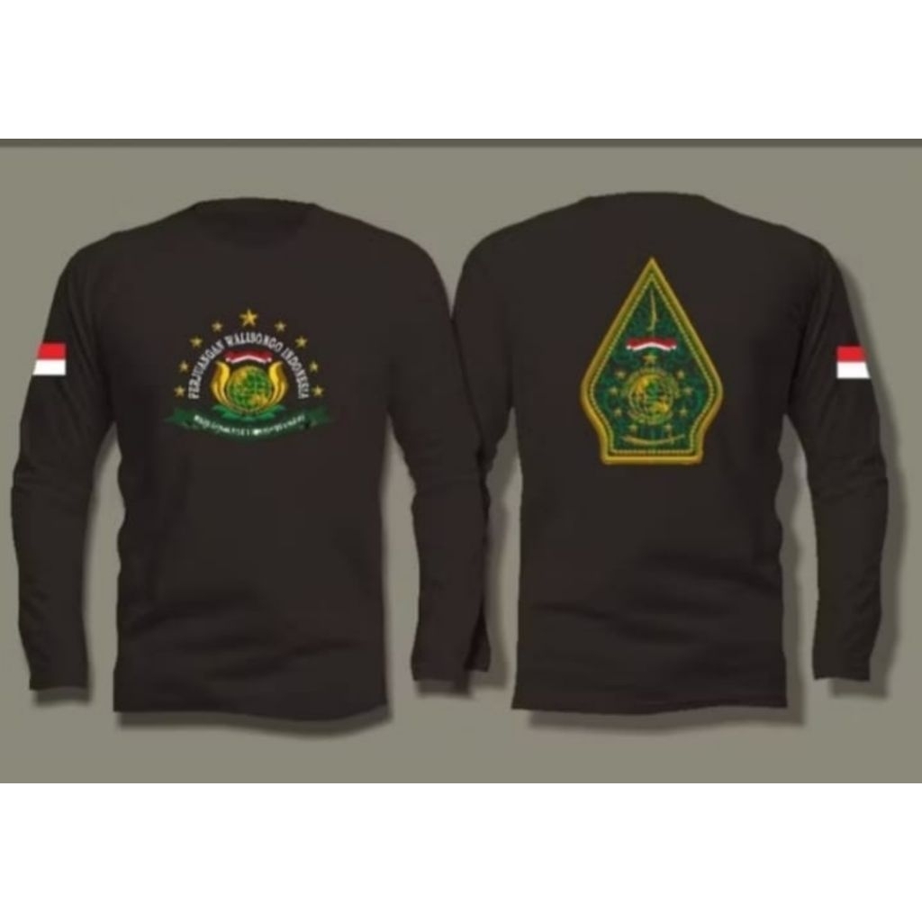Kaos PWI tangan panjang depan belakang combed30s
