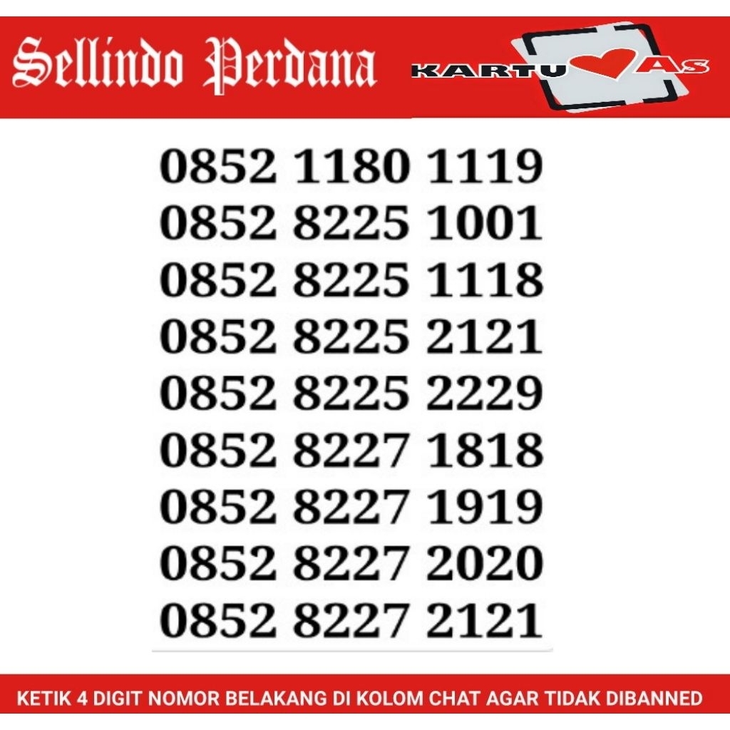 nomor cantik Telkomsel as kartu perdana as