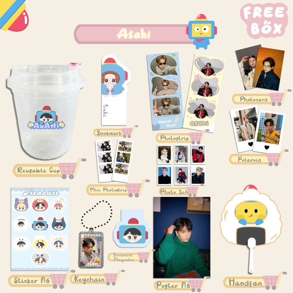 Bundle Kit Fankit Reusable Cup Handfan Keychain Member Treasure