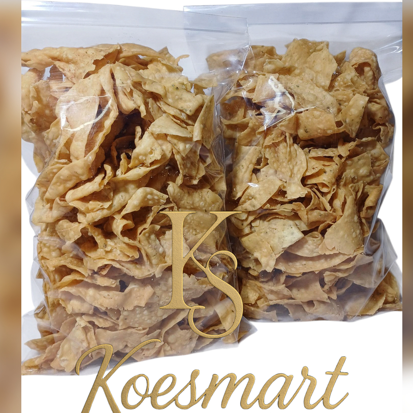 

Forcysn Kripik Keripik Pangsit 500Gr Cemilan Keripik Bawang Renyah Gurih Kiloan Koesmart