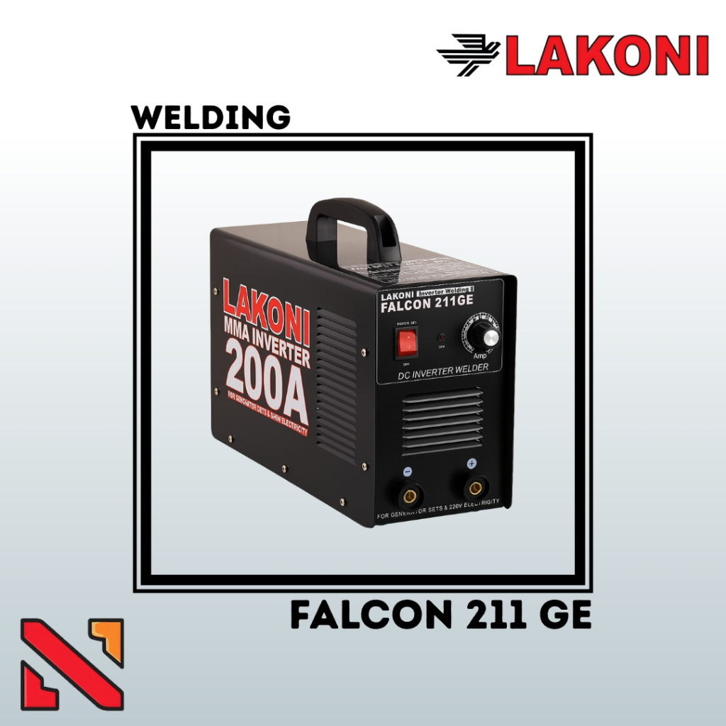 Mesin Travo Las Inverter - Lakoni Falcon 211 GE - 200 A - Inverter Welding Machine w/ GE Mosfet Syst