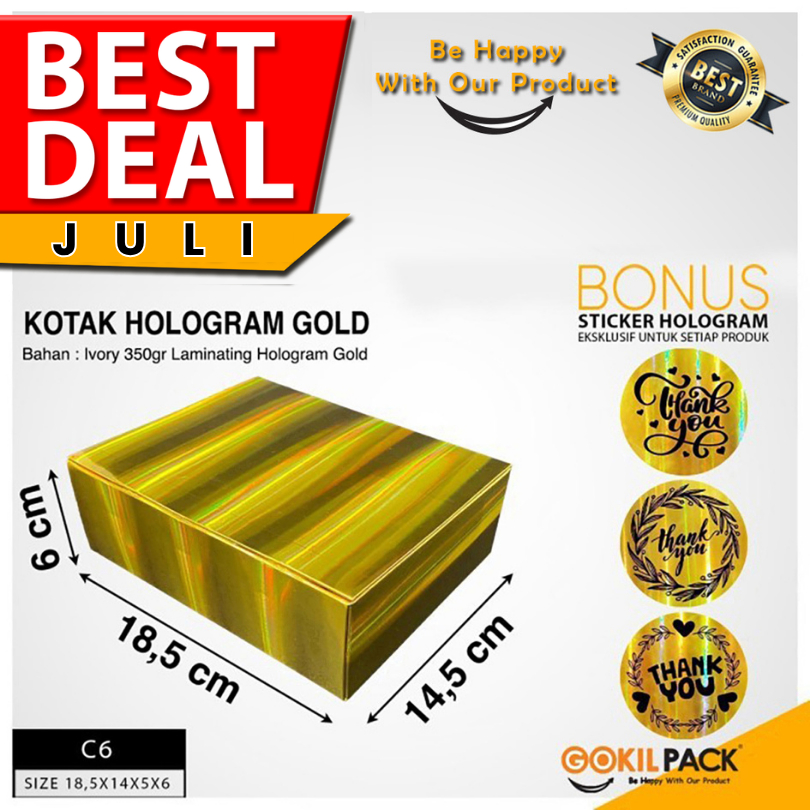

Kotak Souvenir| Hadiah|Kado|Hologram|Packaging|Box|Dus|C6