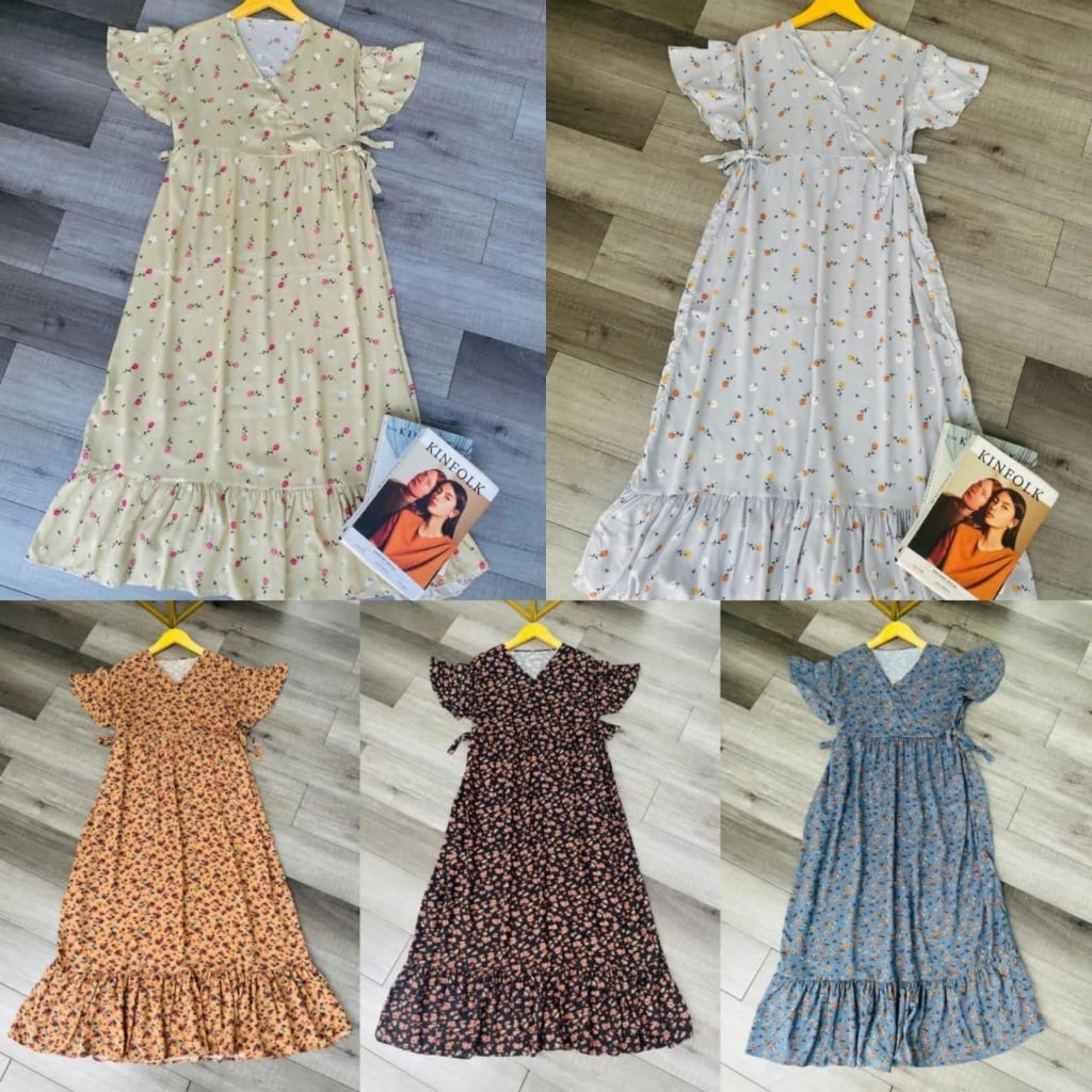 FATMA DRESS DASTER KIMONO PANJANG LENGAN 2 LAYER