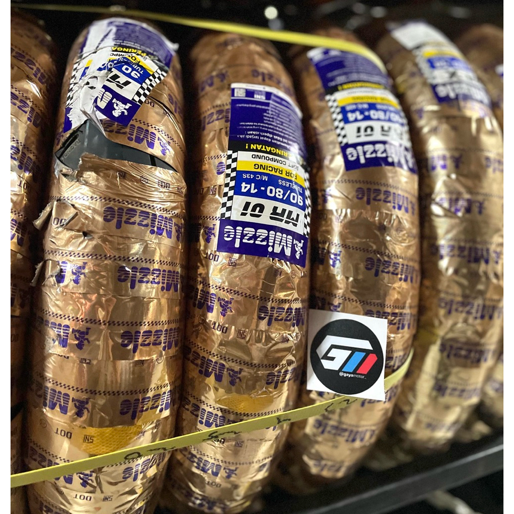 MIZZLE MRX MR X 80/80 RING 14  MR01 MR 01 90/80 Ring 14 Ban Donat Matic Tubeless Racing Soft Compoun