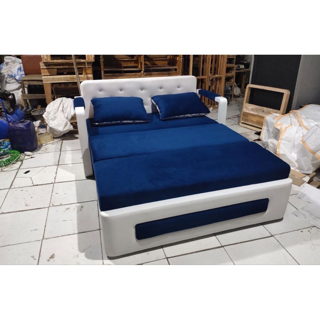 sofabed sofa lipat sofa multifungsi sofa free bantal