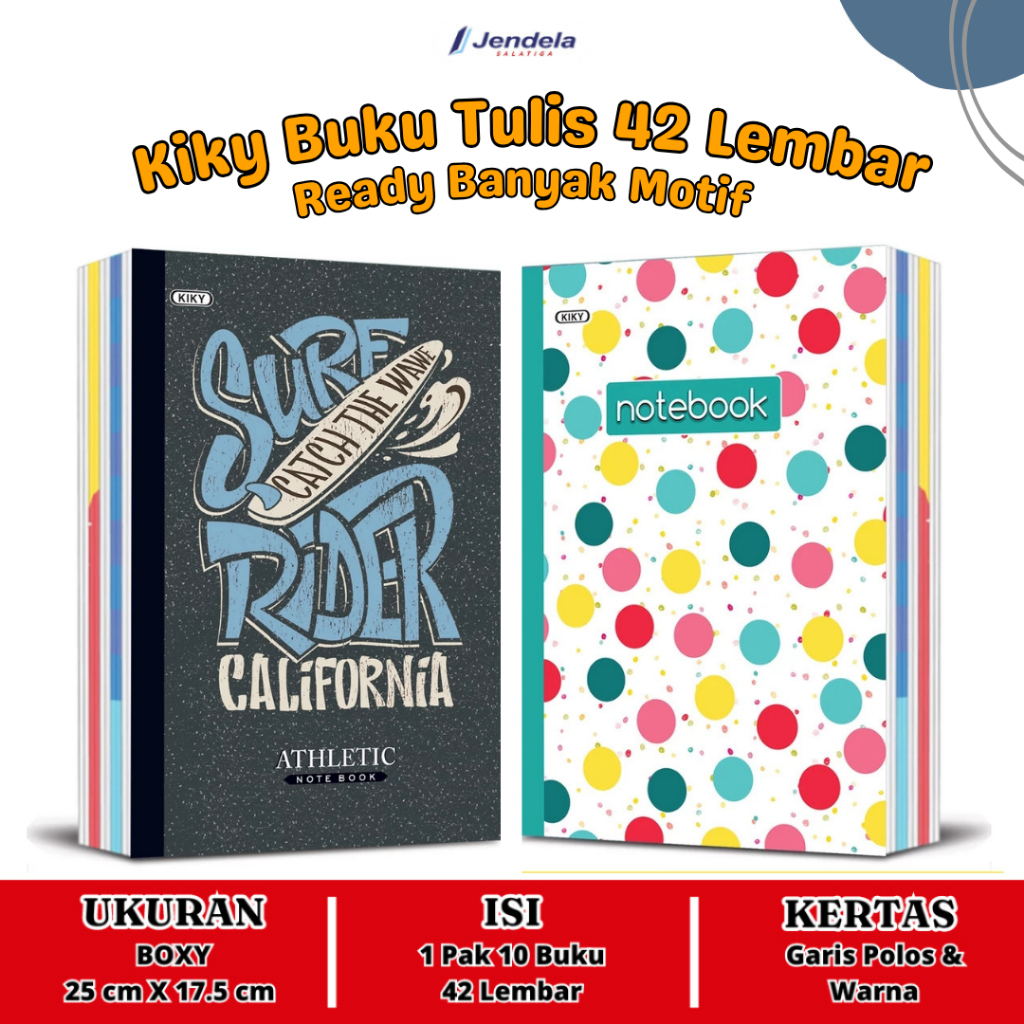 

Kiky Buku Tulis Boxy 42 Lembar Buku Tulis 42 Kiky - ATK