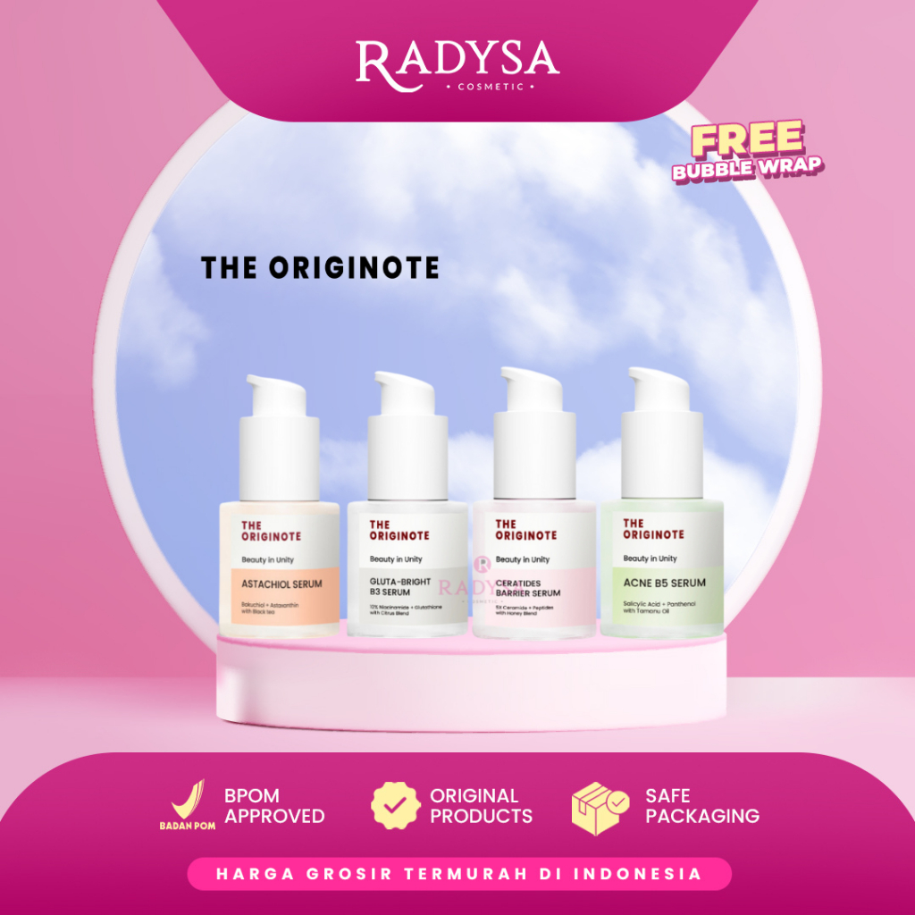 𝐑𝐀𝐃𝐘𝐒𝐀 - THE ORIGINOTE Serum 20ml ( Peeling Acne Hyalu C Retinol Ceratides TXA 377 Astachiol )