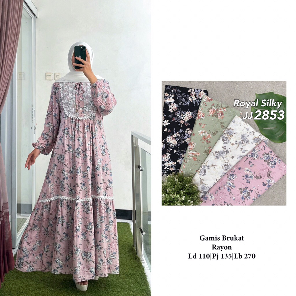 Gamis Brukat Rayon (DV STAR)