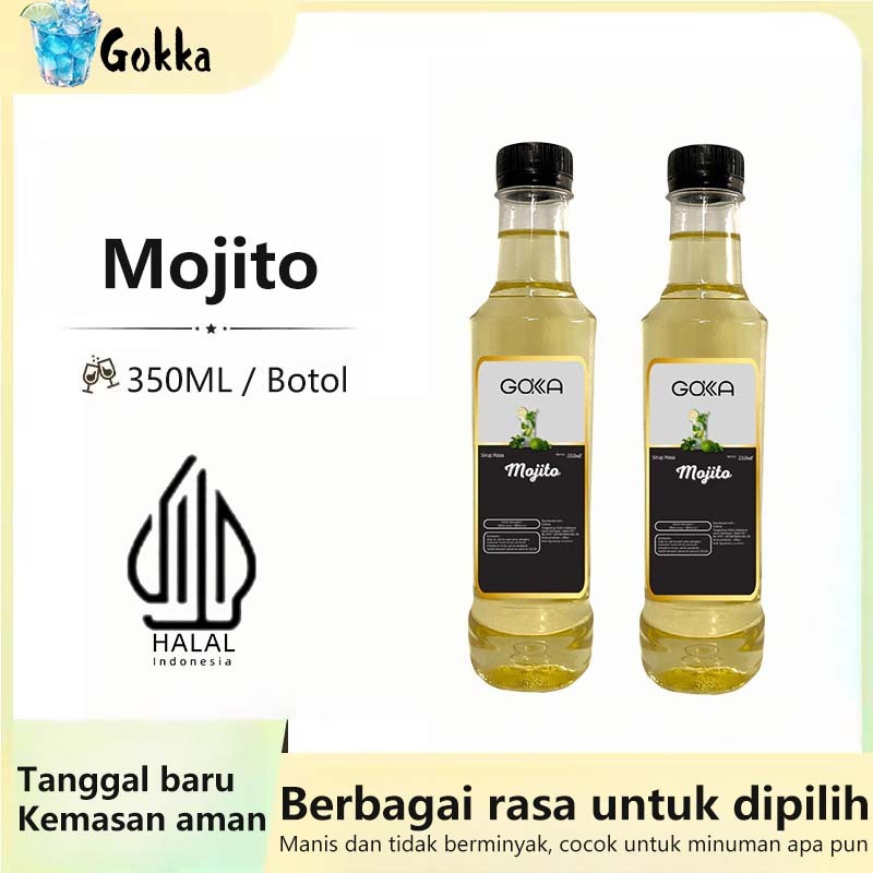 

GOKKA Sirup Minuman Rasa Mojito 350ml Syrup / Sirup Mojito Sertifikasi Halal