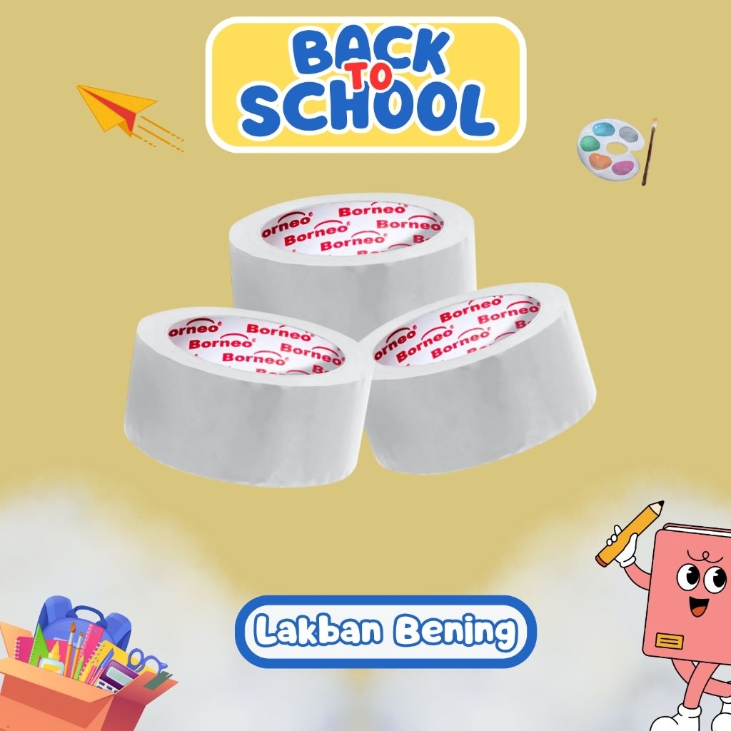 

Ecer Lakban Bening Borneo/ Selotip Bening