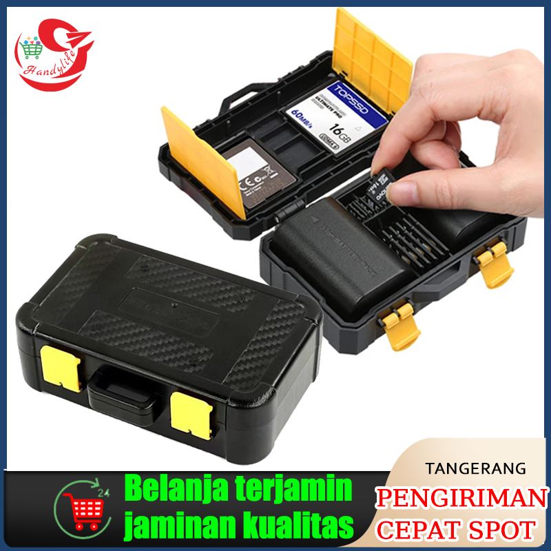 Kotak Penyimpanan Baterai Kamera Dan Kartu Memori/Tempat Baterai Kamera