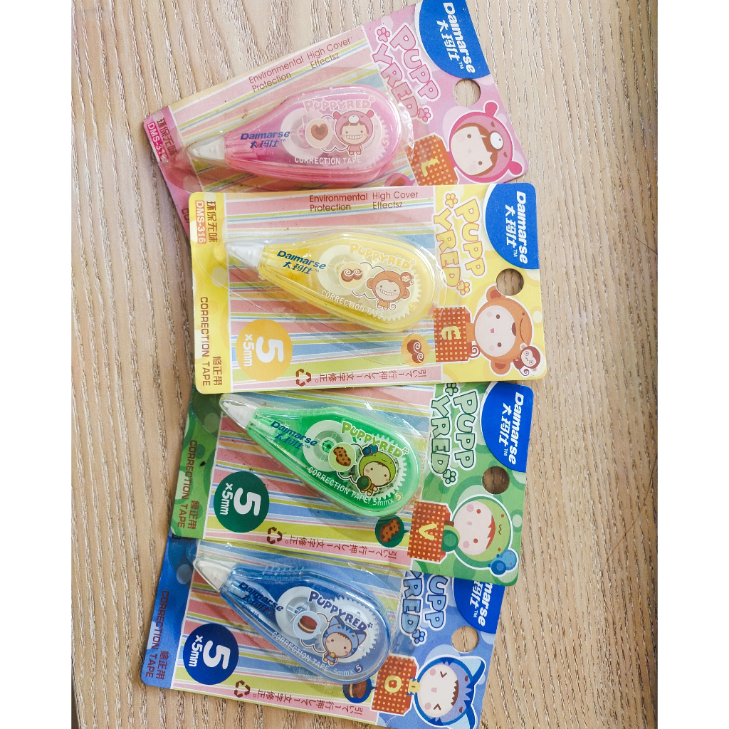 

TIPEX KERTAS DAIMARSE/CORRECTION TAPE DAIMARSE/TIP EX LUCU
