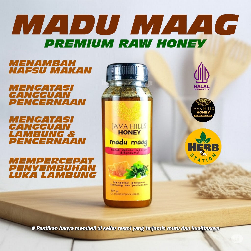 

Herb Station - Java Hills Honey Madu Maag Lambung Gerd Mual Vertigo Herba Herbal Premium Raw