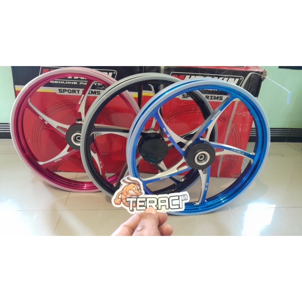 Velg kzr x5 cnc double disc open hub jupiter mx,mx king,vixion,r15 mutakin.
