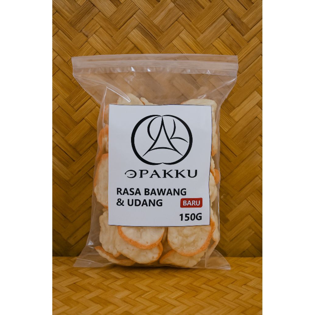 

Kerupuk Goreng Pasir OPAK'KU Rasa Bawang & Udang 150g — Snack Kering Renyah Tanpa Minyak, Camilan Tradisional Enak, Halal, Gurih, Kerupuk Jadul Rumahan, Oleh-Oleh Khas Jawa, Cocok untuk Anak & Dewasa