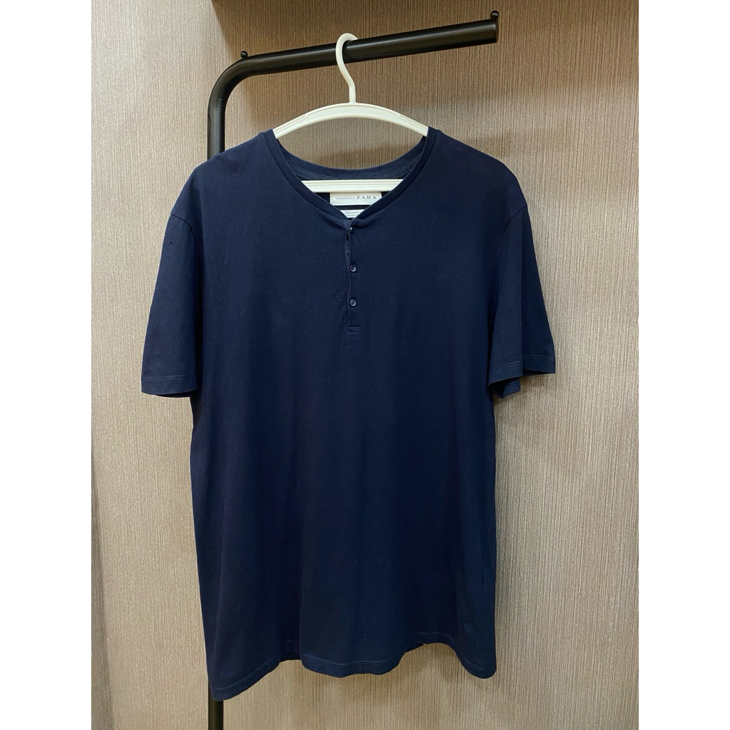 ZARA Man Henley T-Shirt original