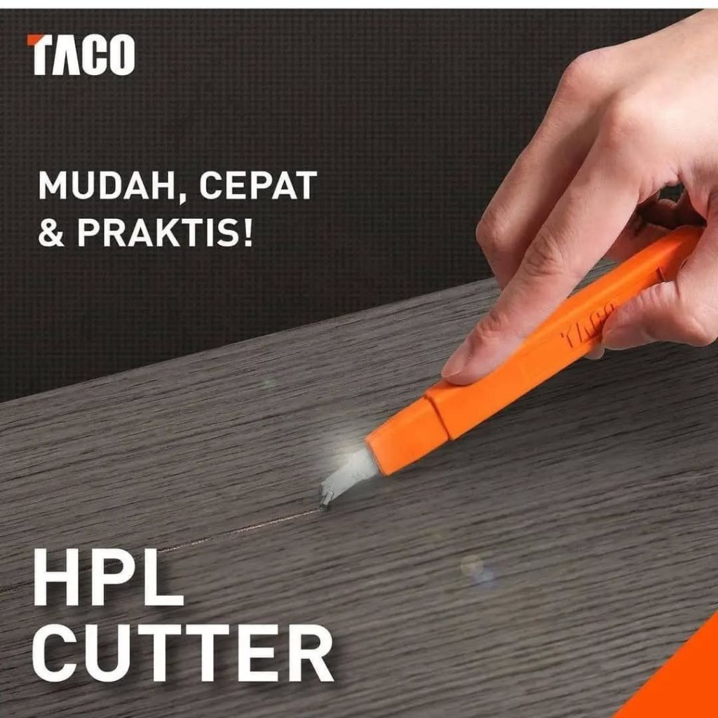 

TACO HPL Cutter - Pemotong HPL Manual Praktis, Akurat, Cepat & Mudah (Alat Potong Laminate)
