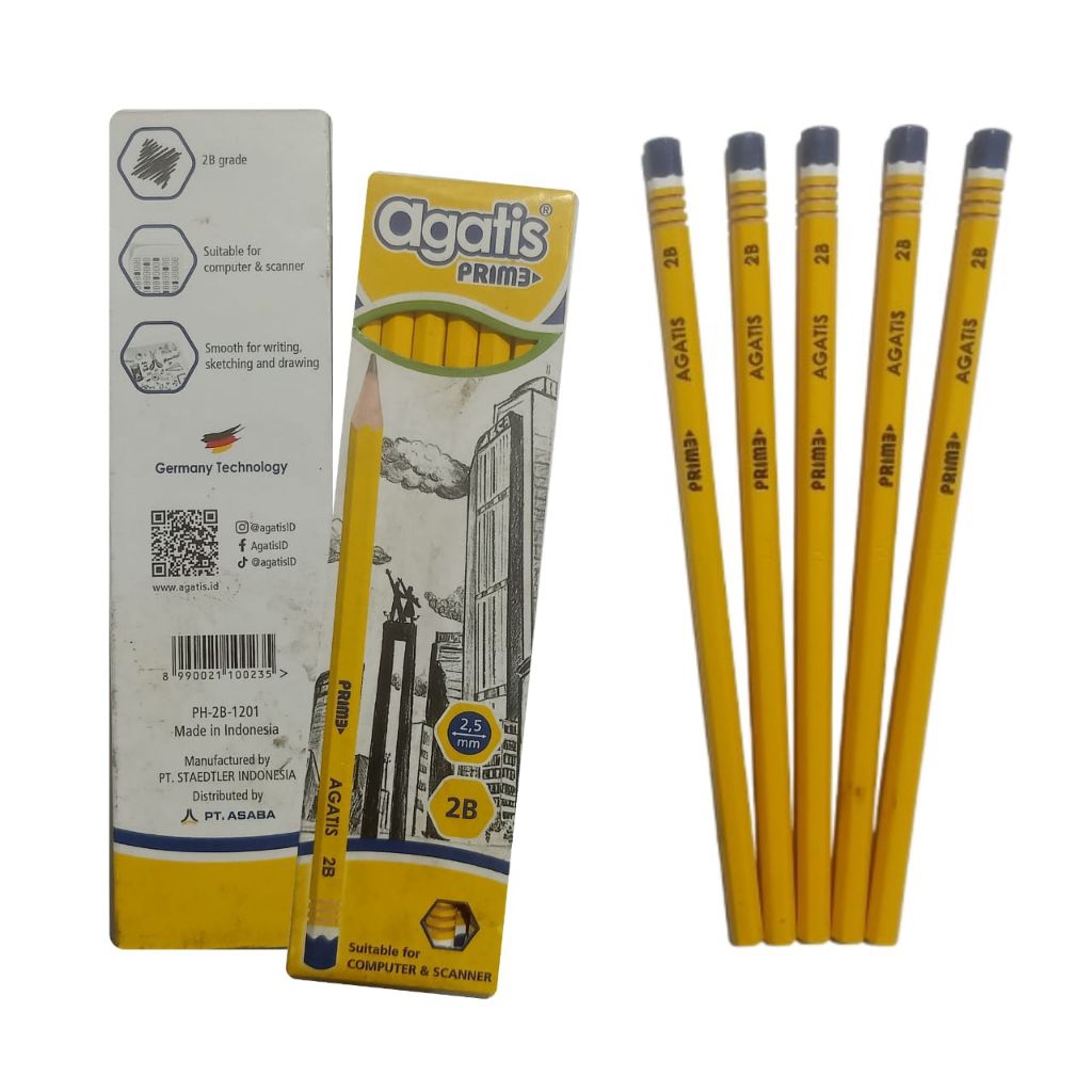 

PENCIL 2B AGATIS || 12 PCS PENCIL KOMPUTER