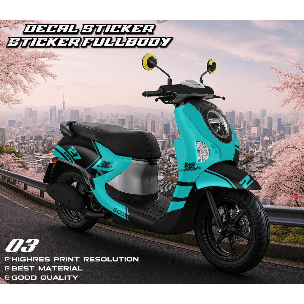03 Decal Scoopy Full Body 2025 Stiker Scoopy Lagi Viral 2025 Decal Scoopy Full Body 2025 Striping Sc
