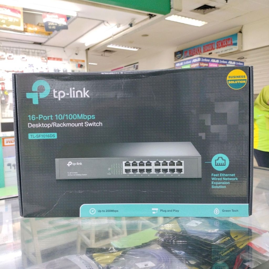 TP-LINK SF1016DS SWITCH HUB 16 PORT