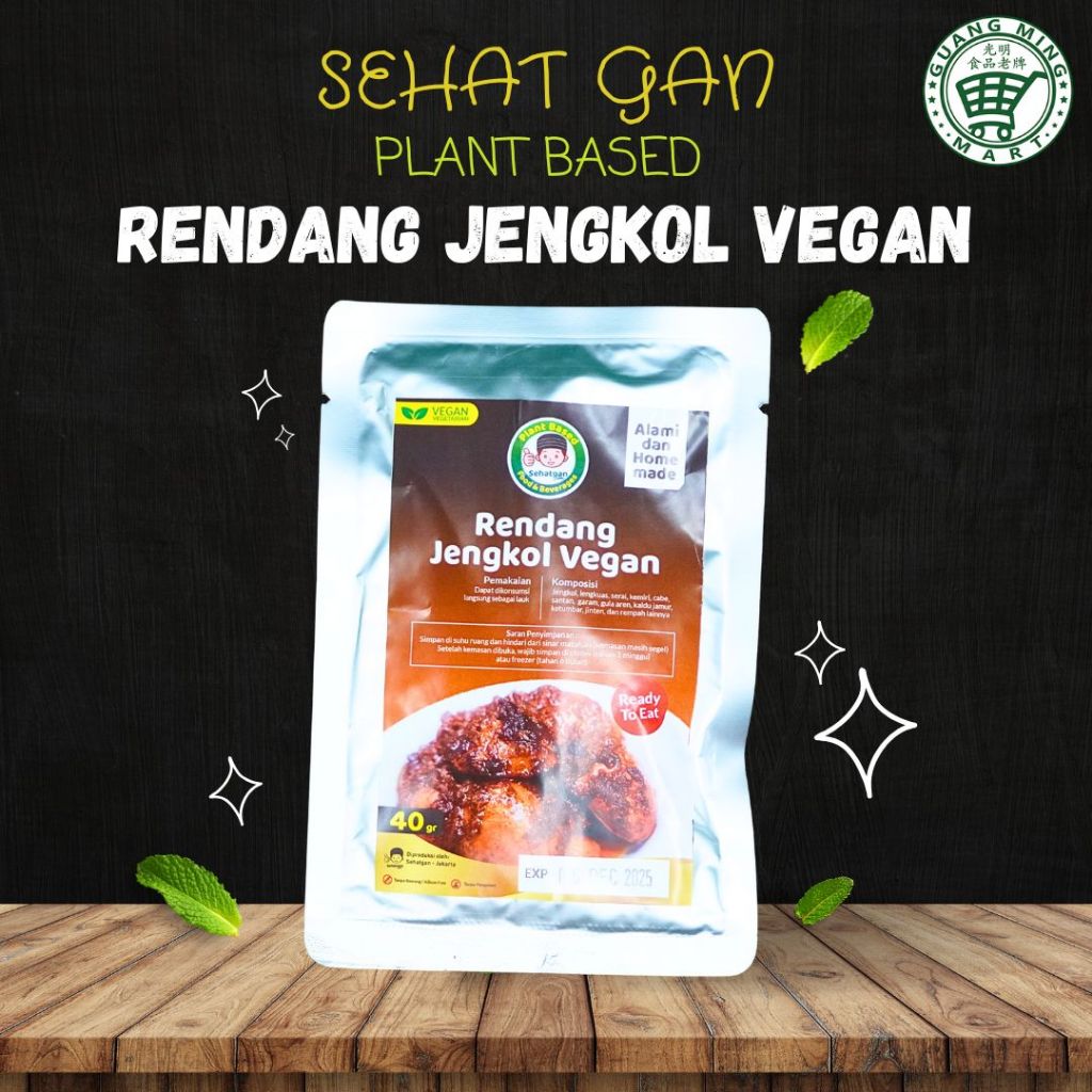 

Sehatgan Rendang Jengkol Vegan Homemade Ready to eat - 40gr