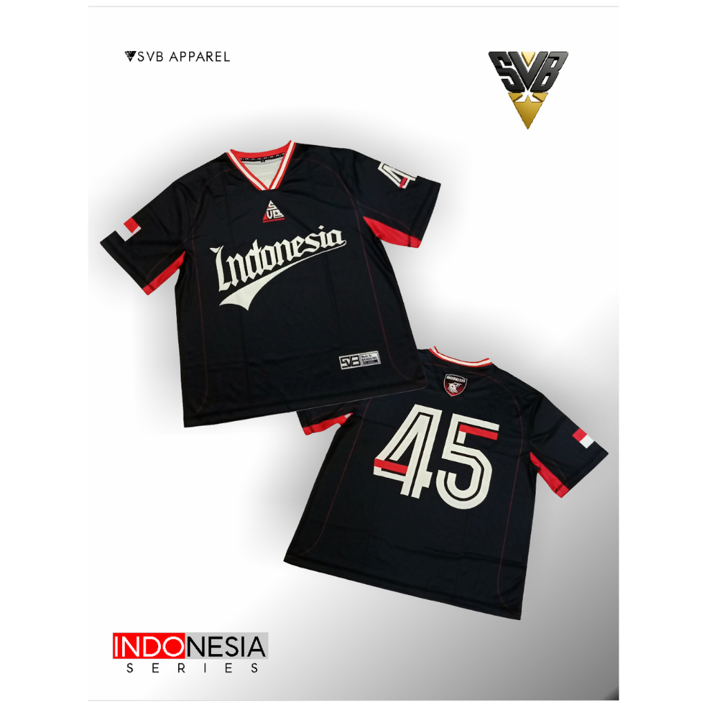 Jersey Oversize vintage "INDONESIA FANTASY V.2 2025" Rugby Retro Streetwear Boxy Oversized Jersey NF
