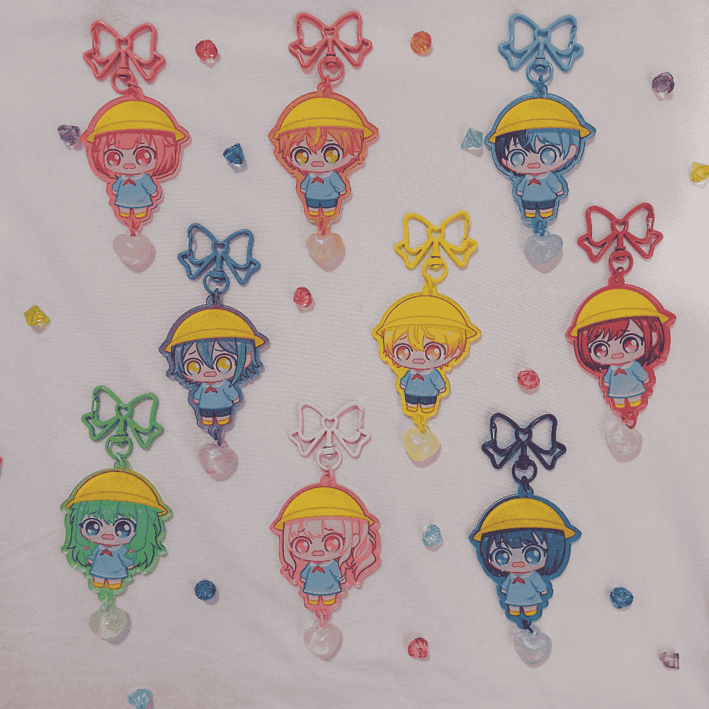 Project Sekai (Proseka) Toddler Crying Keychain, Gantungan Kunci Project Sekai (Proseka)