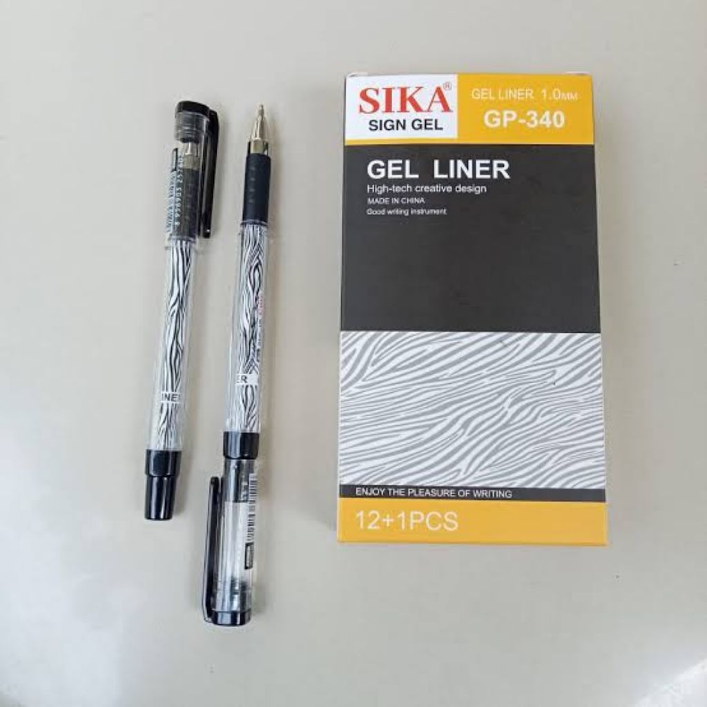 

Pulpen / Pen / Ballpoint Gel Tinta Cair Sika GP-340 ( 1 box isi 12pcs )