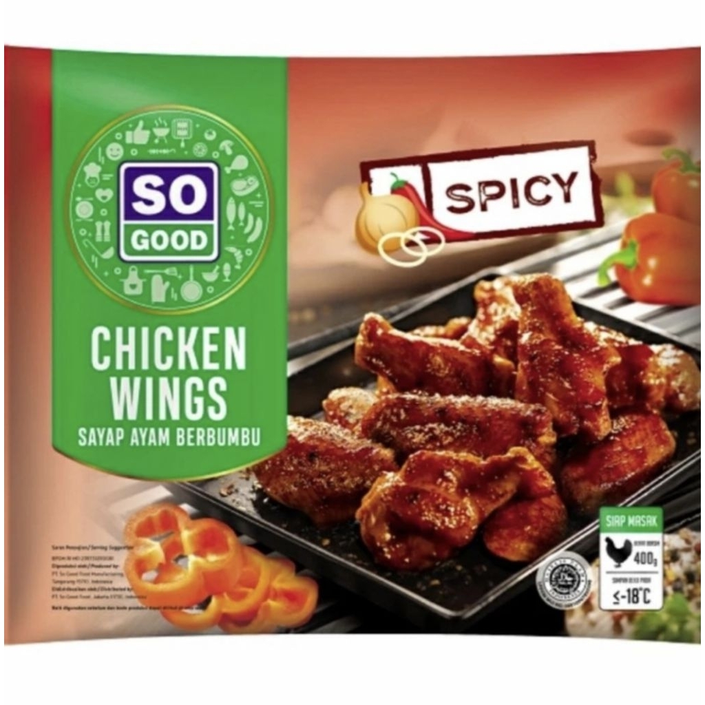 

So Good Spicy Chicken Wing 400 gram