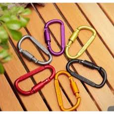 GANTUNGAN KUNCI CARABINER BESAR GEPENG PUTAR (1 PCS)