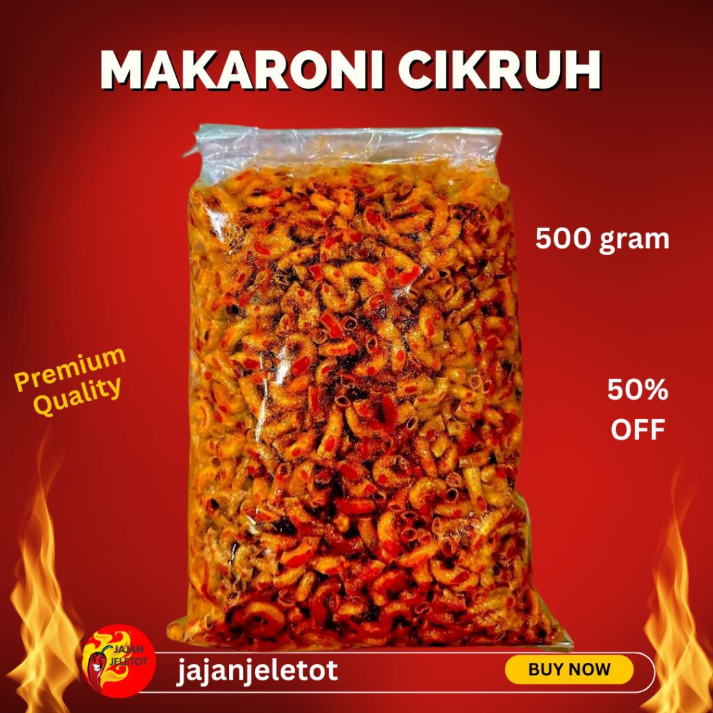

MAKARONI PEDAS CIKRUH DAUN JERUK 500 GRAM